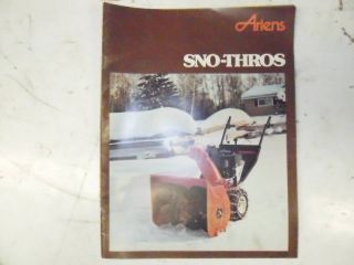 Original Ariens Snow Blower Sales Catalog 1979 Classic