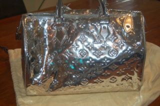 Authentic Limited addition Speedy handbag in Silver Metallic from my 