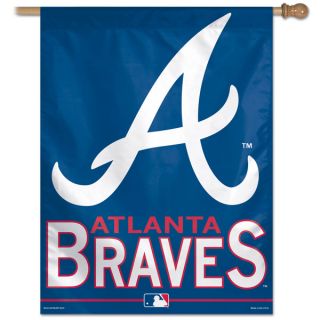 Atlanta Braves MLB Primary Logo Vertical Flag 27x37 Banner