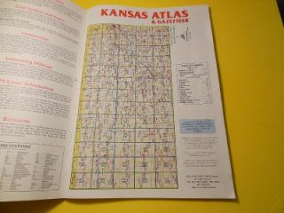Kansas Atlas & Gazetteer.Topographic Maps of the Entire State with GPS 