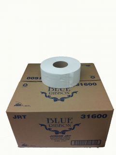 Blue Ribbon Jumbo Toilet Paper 9 Rolls 2 Ply 12 Case