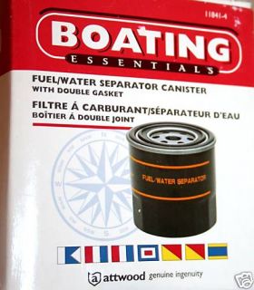 Boating Essentials Fuel Water Separator Canister New