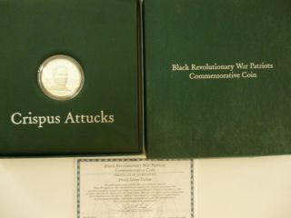 1998 Black Revolutionary War Patriots Coin Crispus Attucks