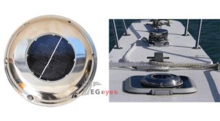 Solar Powered with Battery Attic Fan Intake Exhaust Fan Vent Boat Deck 
