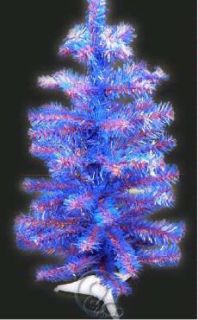 university of kansas blue and red artificial mini christmas tree