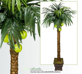 12 Phoenix Coconut Palm Artificial Silk Tree Plant 826
