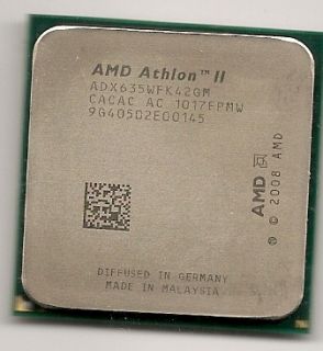 AMD Athlon II X4 635 Quad 2 9GHz AM3 CPU Processor ADX635WFK42GM 