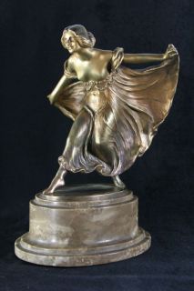   Nouveau Jugendstil Bronze Statue Salomé by Artur Hoffmann 1910