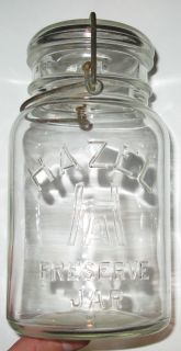 Quart Hazel Atlas Preserve Jar Fruit Canning Jar RB 1231