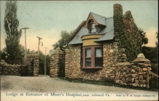 Ashland PA Miners Hospital Mining c1910 Postcard