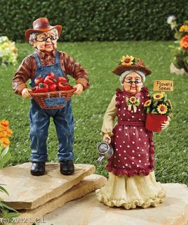 Foot Tall Detailed Grandparents Garden Statues Delightful Gift Idea 