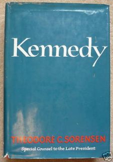 Kennedy by Theodore C Sorensen HC Asin B000JF6ZXW