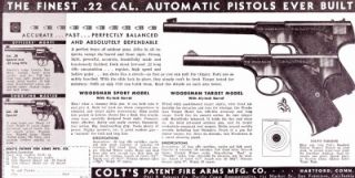Vintage Ad Colt Revolvers Lot 3 US Border Patrol 1930s Trooper 