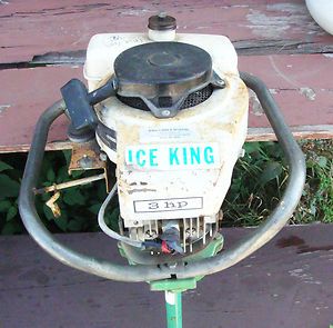 3HP Ice King Power Auger Runs Little Rusty