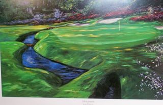 vendio gallery now free michael schofield golf print 13th augusta