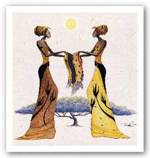 African American Art Between Friends by Albert Fennell