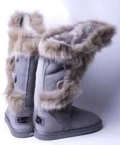 New Australia Luxe Collective Womens Nordic Angel Shearling Grey x 