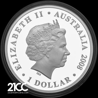 2008 Australian Football 150 Years $1 Silver Proof Coin