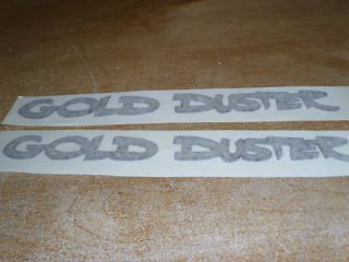 1970 1971 1972 Plymouth Gold Duster Fender Decal Set 3P