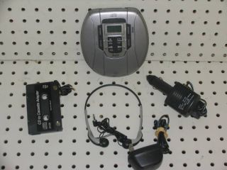   Portable  CD Player 120SEC Car Kit AC Cassette Adapter Case