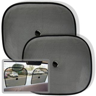 Set of Two Car Window Suction Cup Sun Shade Visors