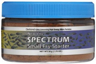 spectrum small fry starter formula fish food 1 75oz 50g