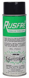 Rusfre Rubberized Undercoating Black 17 75 oz Spray USA MD 7004
