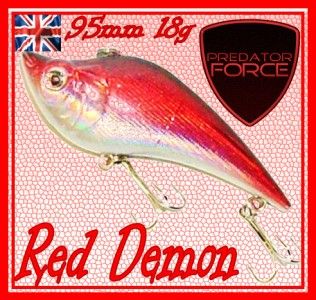   FORCE RED DEMON PLUG LURE ARTIFICIAL GOLD FISH LURE 95MM 18g BRILLIANT