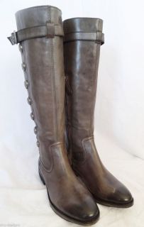 Arturo Chiang Enlighten Gray Leather Tall Riding Equestrian Boots 6 5 