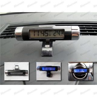   on Digital LCD Clock Backlight Car Auto Automotive Thermometer