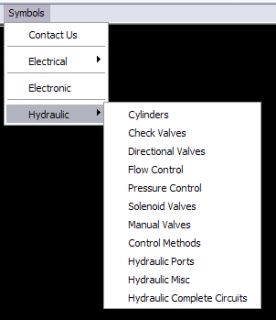 CAD Auto CAD Fluid Power Hydraulic Pneumatic Symbol Library CAD Menu 