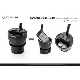   Tab X Mount Car Charger Cup Holder for iPad / Note 10 / Tab