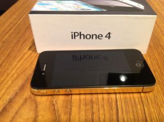 Apple iPhone 4   16GB   Beautiful Gold Plated ATT Smartphone