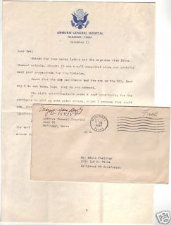 Ashburn General Hospital McKinney Texas 1944 w Letter