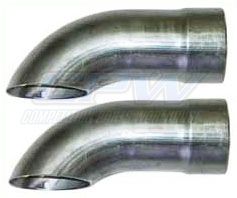 Header Turn Downs Out Chevy Sprint Car Exhaust