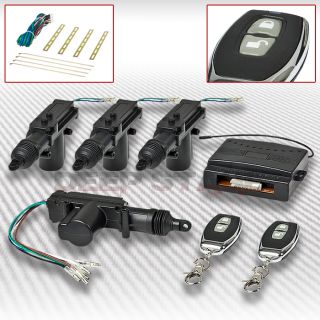 Car Auto Keyless Remote Control 2 4 Door Power Lock Unlock Actuator 