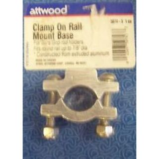 Attwood 5074 3 Clamp on Rail Mount Base Sure Grip Rod Holder 7 8 Rail 