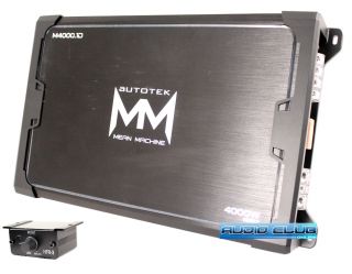 Autotek Mean Machine Series 4000W Class D Car Audio 1 Channel MOSFET 
