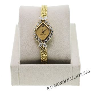 Vintage Ladies Audemars Piguet 18K Yellow Gold and Diamond Watch
