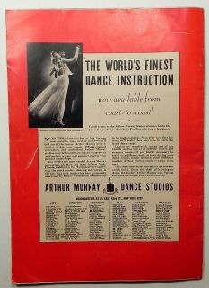 Arthur Murrays Dance Book 1941 Fox Trot Rhumba Tango etc Ballroom 