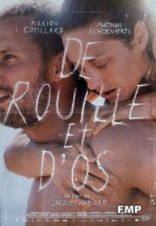 De Rouille Et DOS Rust and Bone Audiard Cotillard Small French Poster 