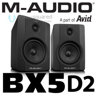 Audio BX5 D2 5 Active Powered Studio Monitors Pair Replaces BX5A 
