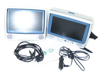 As Is Trutech MD 5702RT 7 Dual Portable DVD Player
