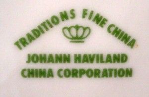 JOHANN HAVILAND china BLUE GARLAND TRADITIONS pattern DINNER PLATE