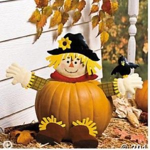   Scarecrow Pumpkin Poke Ins Fall Outdoor Porch Decorations New