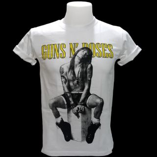 AXL Rose T Shirt Guns N Roses GNR Vocal Heavy Metal Rock Slash Izzy 