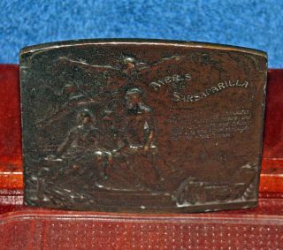 Vintage 1975 Bergamot Ayers Sarsaparilla Art Dec Buckle