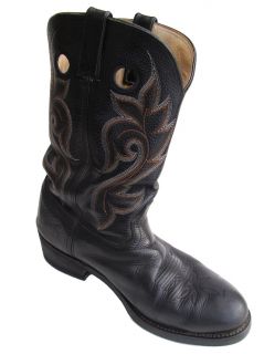 Mens Durango Western Black Boots Size 11 1 2 EE SM