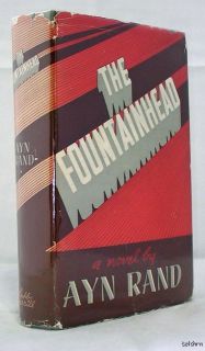 The Fountainhead ~ SIGNED Ayn Rand ~ 1943 ~ Classic ~