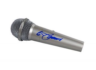 bj thomas autographed microphone z104 a